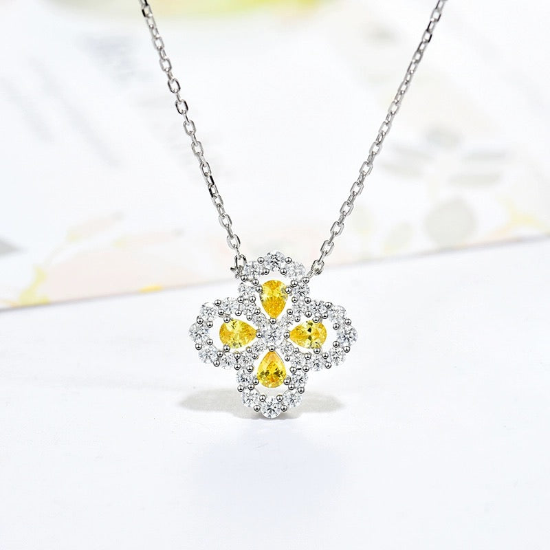 [OAKJURI Jewelry]LOOP NECKLACE FULL MOTIF DIAMOND 16MM MULTIPLE COLORS