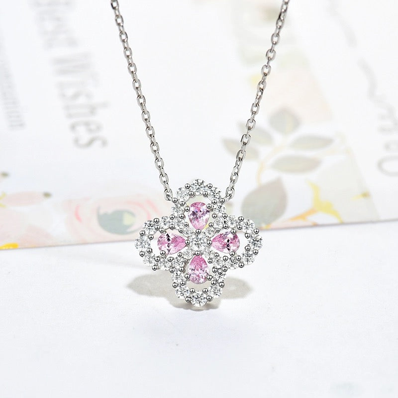 [OAKJURI Jewelry]LOOP NECKLACE FULL MOTIF DIAMOND 16MM MULTIPLE COLORS