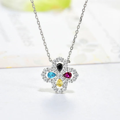 [OAKJURI Jewelry]LOOP NECKLACE FULL MOTIF DIAMOND 16MM MULTIPLE COLORS