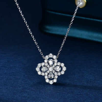 [OAKJURI Jewelry]LOOP NECKLACE FULL MOTIF DIAMOND 16MM MULTIPLE COLORS