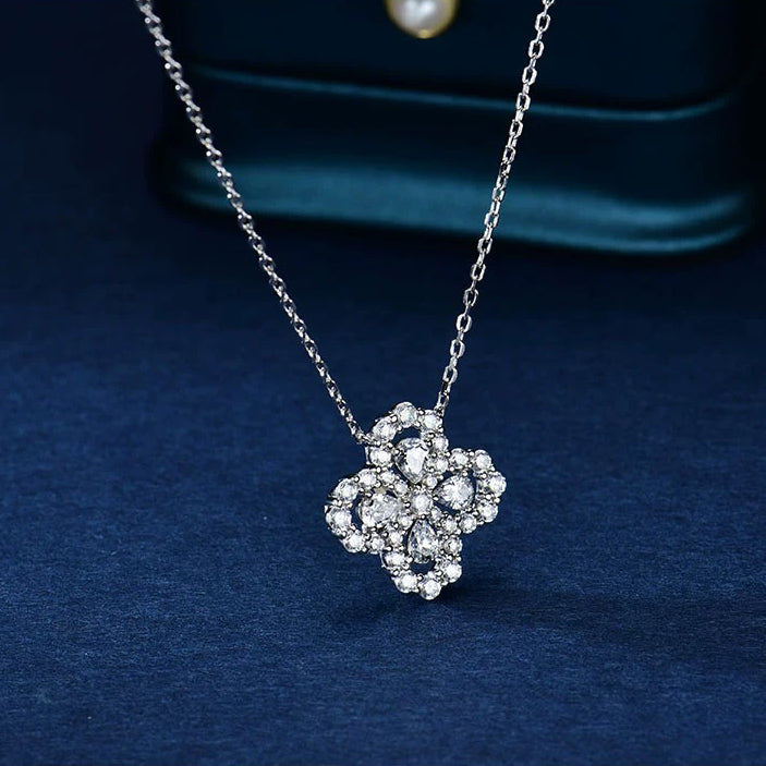 [OAKJURI Jewelry]LOOP NECKLACE FULL MOTIF DIAMOND 16MM MULTIPLE COLORS