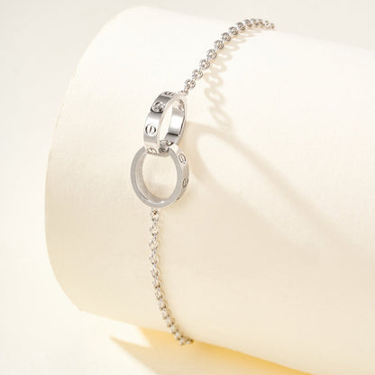 [OAKJURI Jewelry] LOVE BRACELET DOUBLE RING