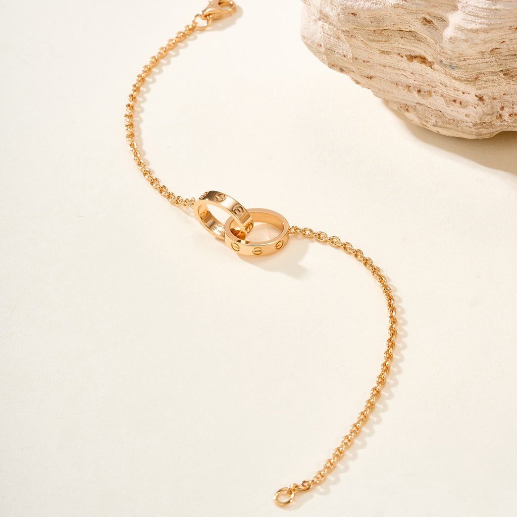[OAKJURI Jewelry] LOVE BRACELET DOUBLE RING