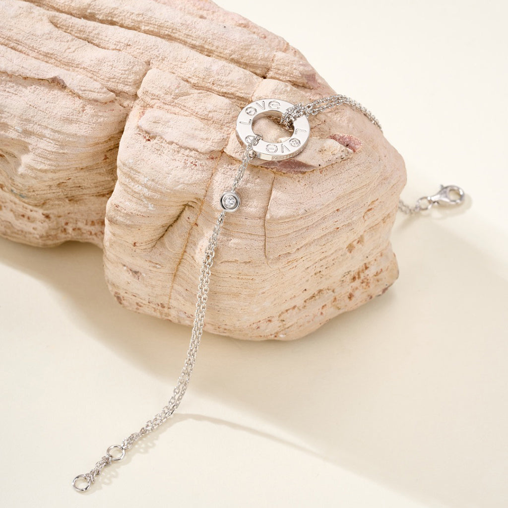 [OAKJURI Jewelry] LOVE BRACELET 2 DIAMOND