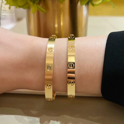[OAKJURI Jewelry] LOVE BRACELET 6.1MM BRUSHED