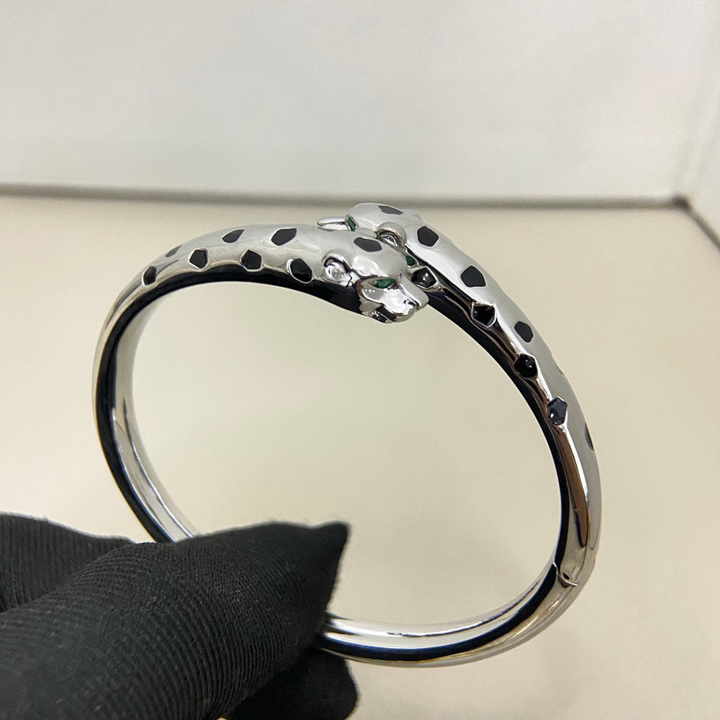 [OAKJURI Jewelry] PANTHERE DOUBLE HEADED OPEN BRACELET