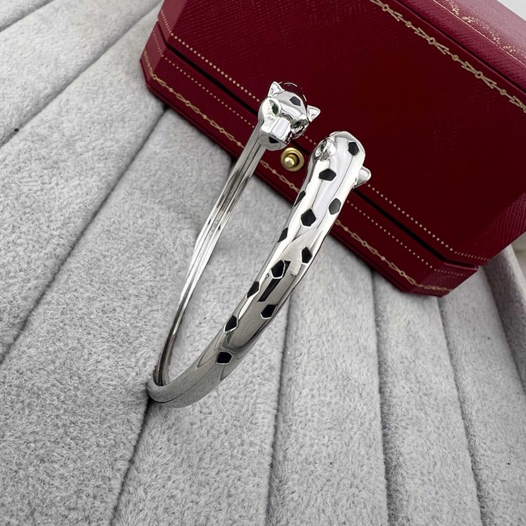 [OAKJURI Jewelry] PANTHERE DOUBLE HEADED OPEN BRACELET