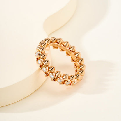 [OAKJURI Jewelry] CLASH 6.8MM DIAMOND MEDIUM RING
