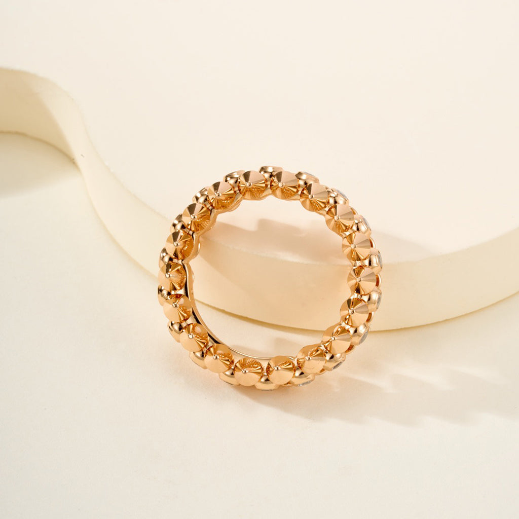 [OAKJURI Jewelry] CLASH 6.8MM DIAMOND MEDIUM RING