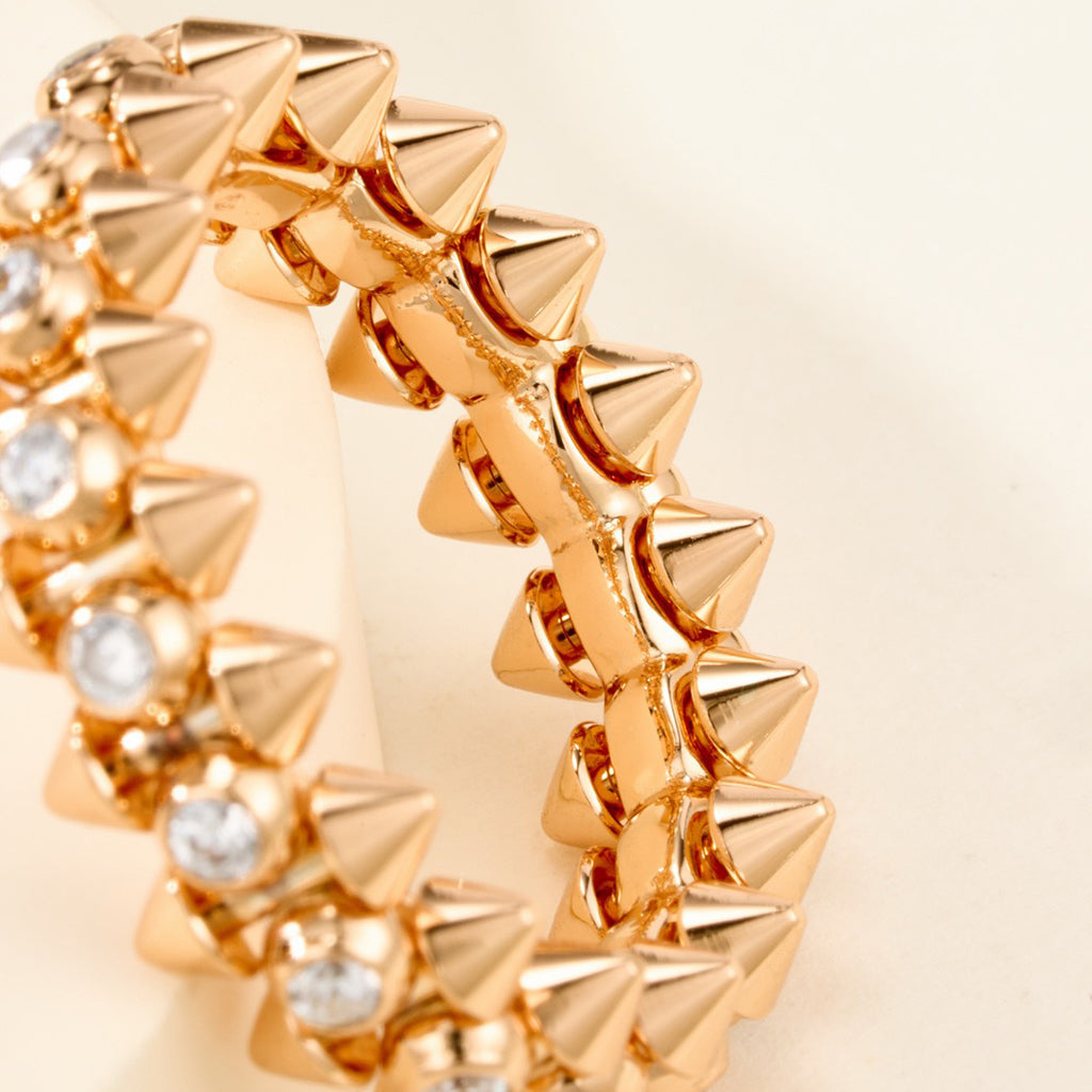 [OAKJURI Jewelry] CLASH 6.8MM DIAMOND MEDIUM RING