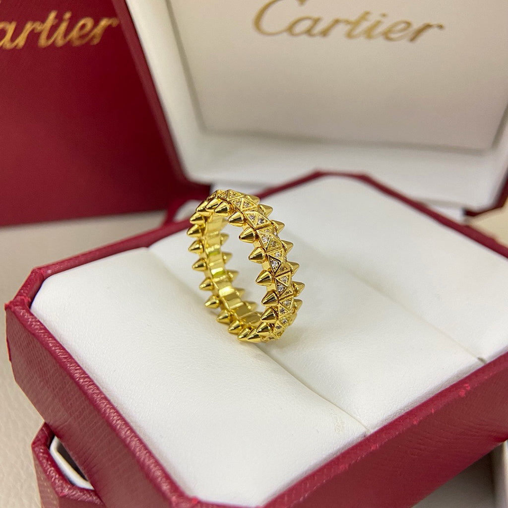 [OAKJURI Jewelry] CLASH 6.4MM SMALL FULL DIAMOND RING