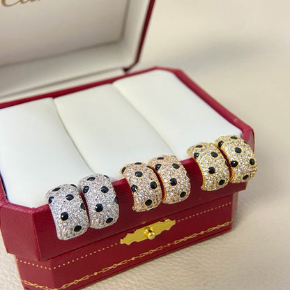 [OAKJURI Jewelry] PANTHERE MINI FULL DIAMOND EARRINGS