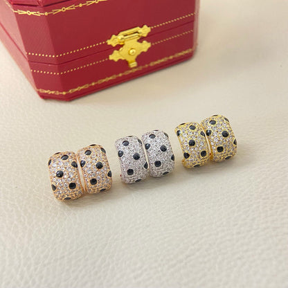 [OAKJURI Jewelry] PANTHERE MINI FULL DIAMOND EARRINGS
