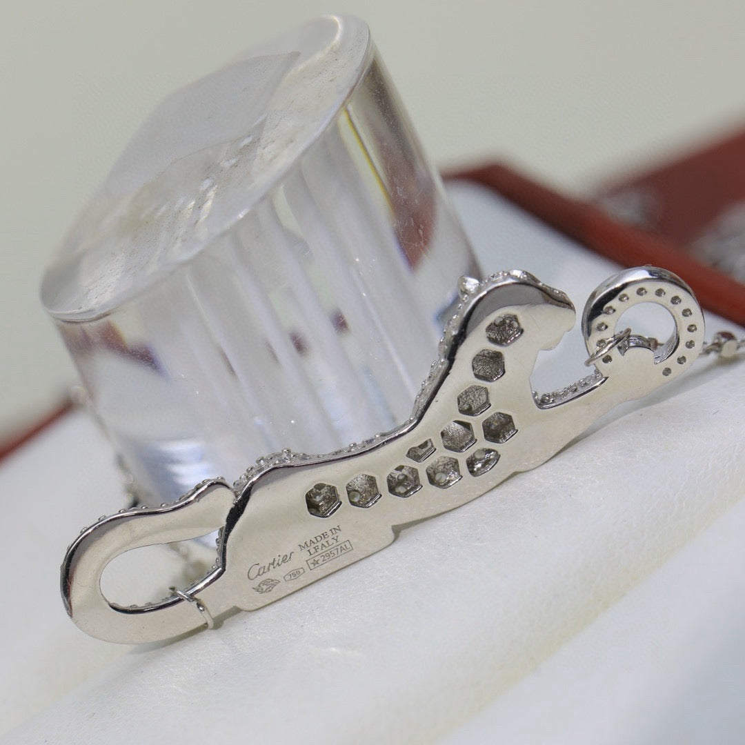 [OAKJURI Jewelry] PANTHERE PAVED DIAMOND NECKLACE