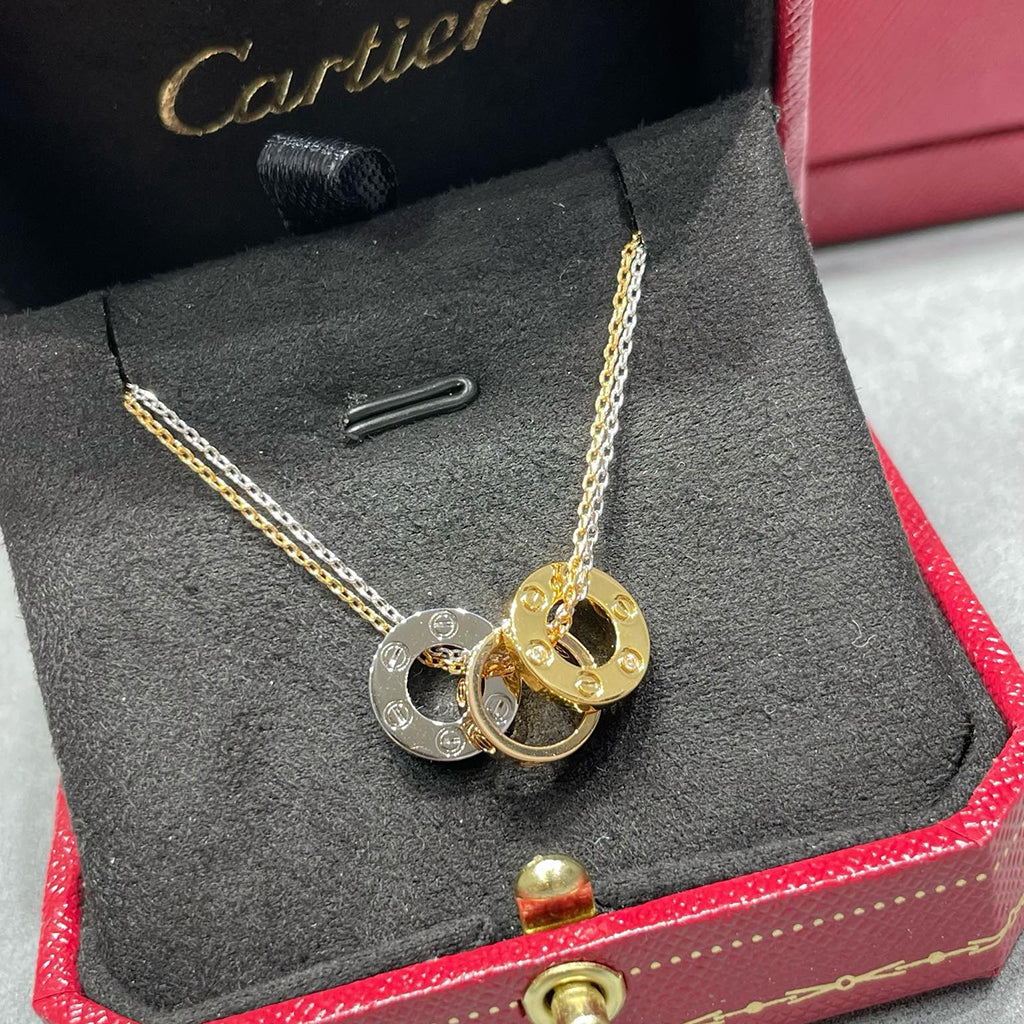 [OAKJURI Jewelry] LOVE 6 DIAMOND PENDANT NECKLACE