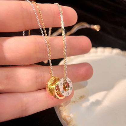 [OAKJURI Jewelry] LOVE 6 DIAMOND PENDANT NECKLACE