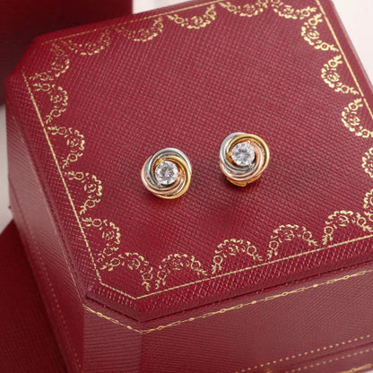 [OAKJURI Jewelry] TRINITY STUD DIAMOND EARRINGS