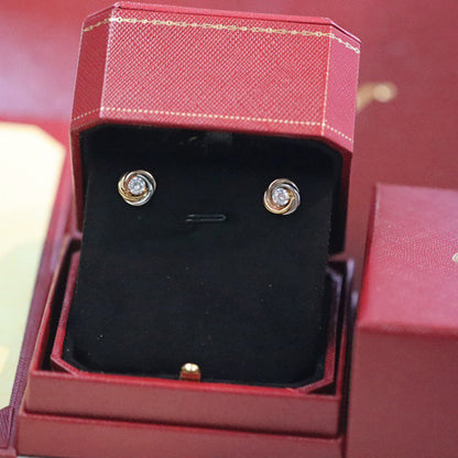 [OAKJURI Jewelry] TRINITY STUD DIAMOND EARRINGS