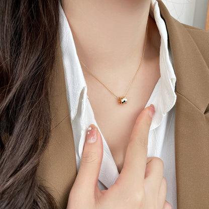 [OAKJURI Jewelry]BEE MINI PEDANT DIAMOND NECKLACE