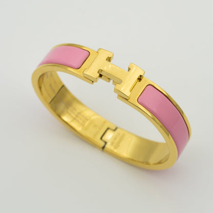[OAKJURI Jewelry]H PINK BRACELET