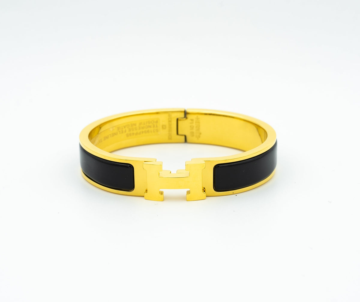 [OAKJURI Jewelry]H BLACK BRACELET