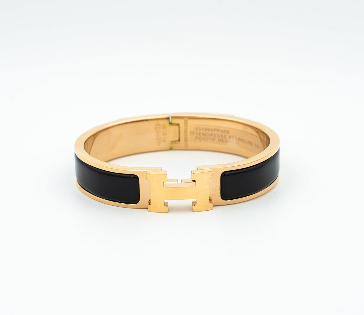 [OAKJURI Jewelry]H BLACK BRACELET