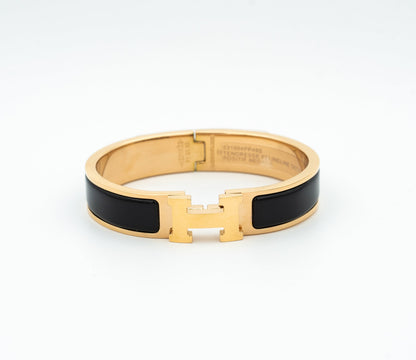 [OAKJURI Jewelry]H BLACK BRACELET