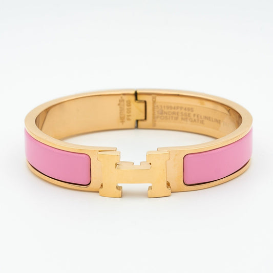 [OAKJURI Jewelry]H PINK BRACELET