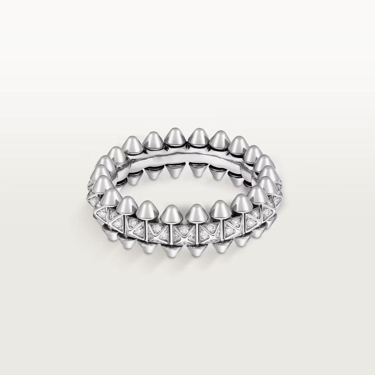 [OAKJURI Jewelry] CLASH 6.4MM SMALL FULL DIAMOND RING