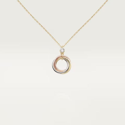 [OAKJURI Jewelry] TRINITY  NECKLACE 1 DIAMOND
