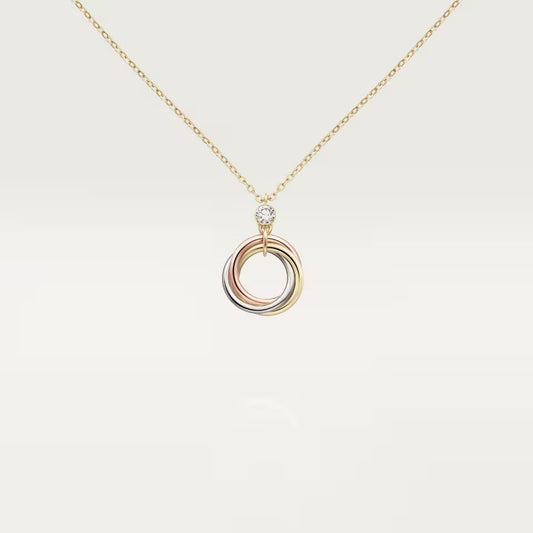 [OAKJURI Jewelry] TRINITY  NECKLACE 1 DIAMOND