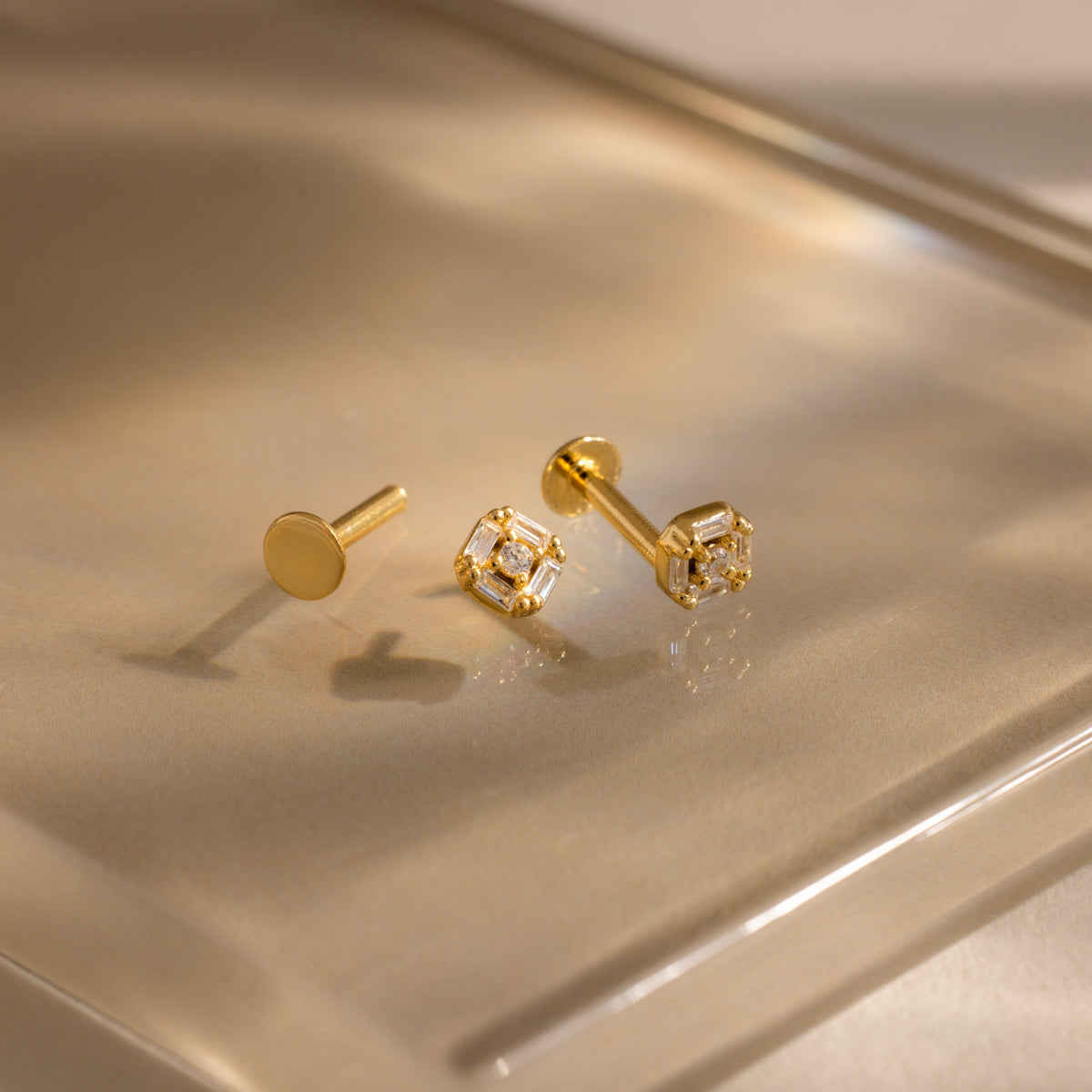 Art Deco Flatback Studs
