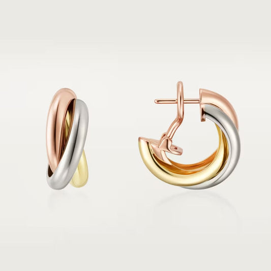 [OAKJURI Jewelry] TRINITY ON DIAMOND CLASSIC EARRINGS