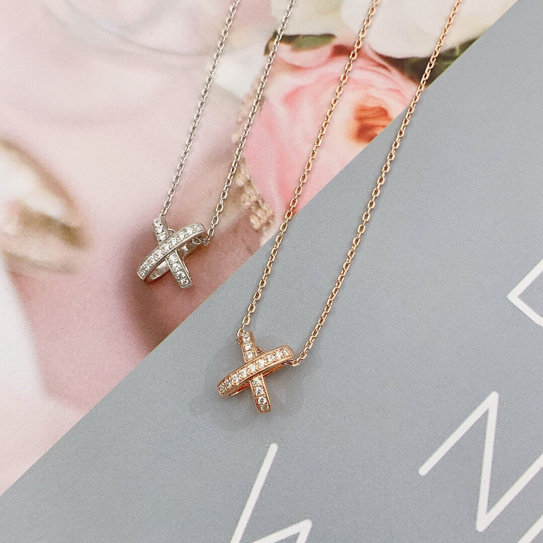 [OAKJURI Jewelry]JEUX DE DIAMOND NECKLACE