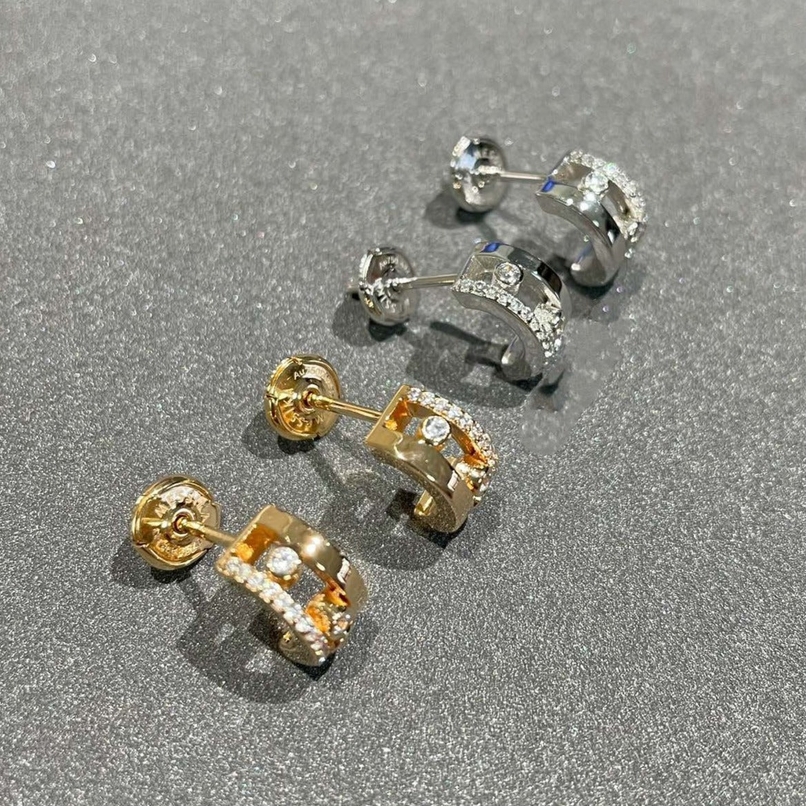 [OAKJURI Jewelry]MOVE ROMANE EARRINGS DIAMOND