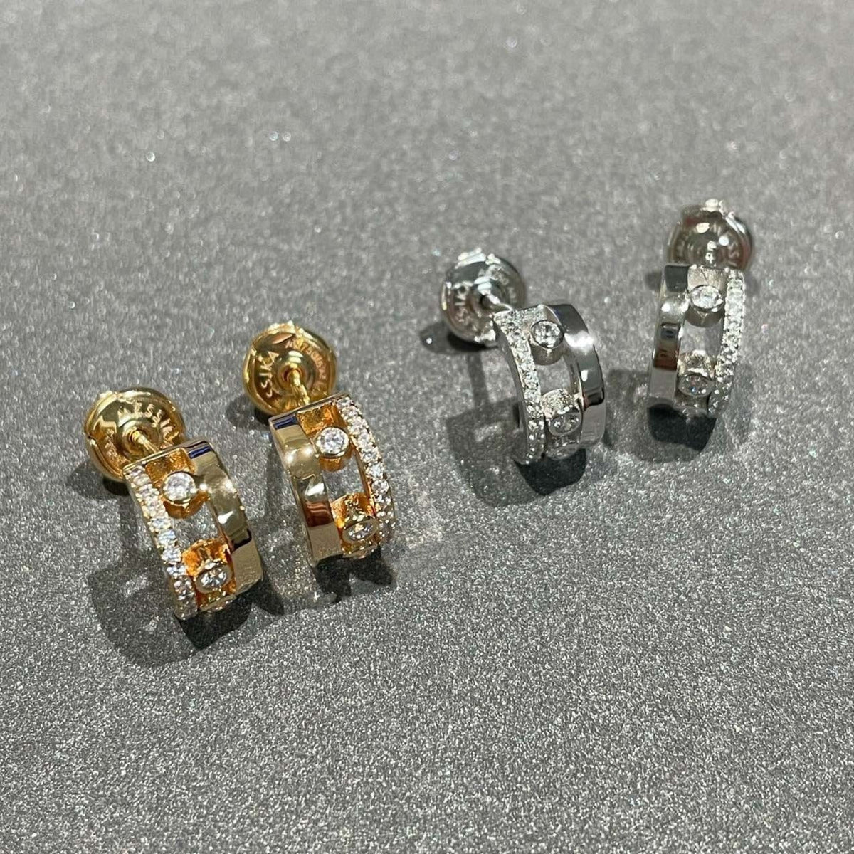 [OAKJURI Jewelry]MOVE ROMANE EARRINGS DIAMOND