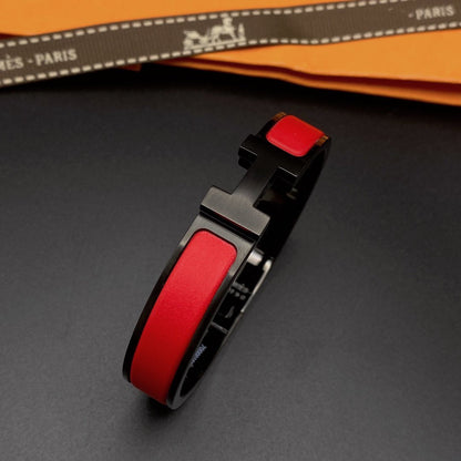 [OAKJURI Jewelry]CLIC HM SO BLACK RED BRACELET
