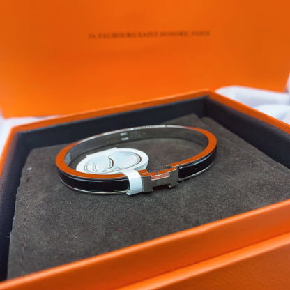[OAKJURI Jewelry]CLASSIC HM CLIC BLACK 8MM ENAMEL BRACELET