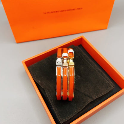 [OAKJURI Jewelry]CLASSIC HM CLIC RED 8MM ENAMEL BRACELET