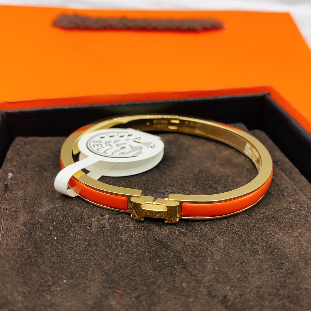 [OAKJURI Jewelry]CLASSIC HM CLIC RED 8MM ENAMEL BRACELET
