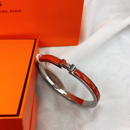 [OAKJURI Jewelry]CLASSIC HM CLIC RED 8MM ENAMEL BRACELET