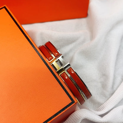[OAKJURI Jewelry]CLASSIC HM CLIC RED 8MM ENAMEL BRACELET