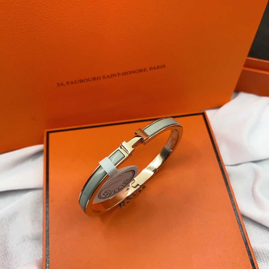 [OAKJURI Jewelry]CLASSIC HM CLIC GREEN 8MM ENAMEL BRACELET