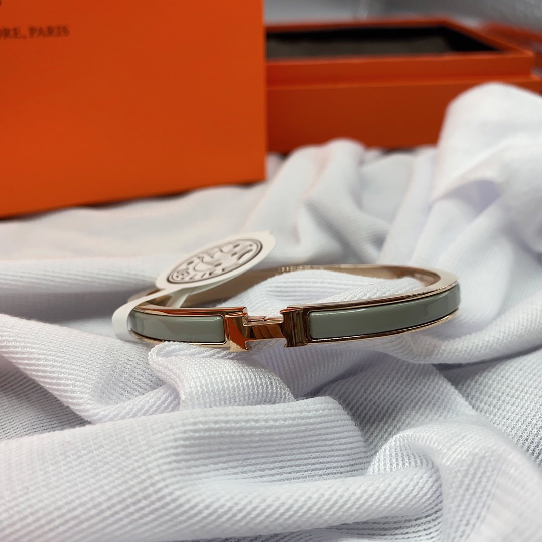 [OAKJURI Jewelry]CLASSIC HM CLIC GREEN 8MM ENAMEL BRACELET