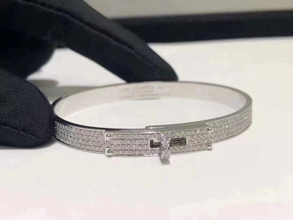 [OAKJURI Jewelry]HM KELLY BRACELET IN SILVER AND FULL PAVE DIAMOND