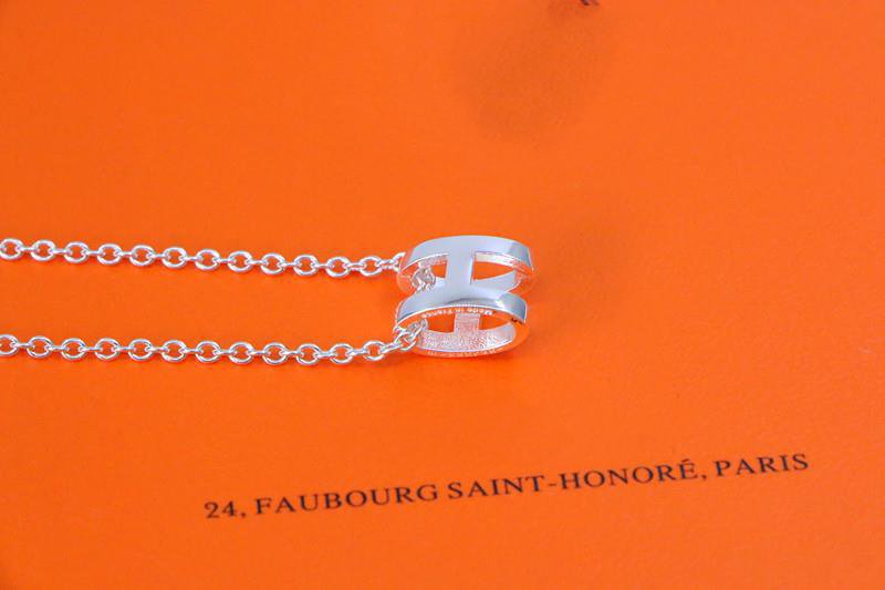 [OAKJURI Jewelry]HM NECKLACE H LETTER OVAL SERIES