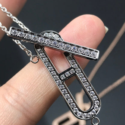 [OAKJURI Jewelry]HM NECKLACE PLATINUM ROSE GOLD DIAMOND