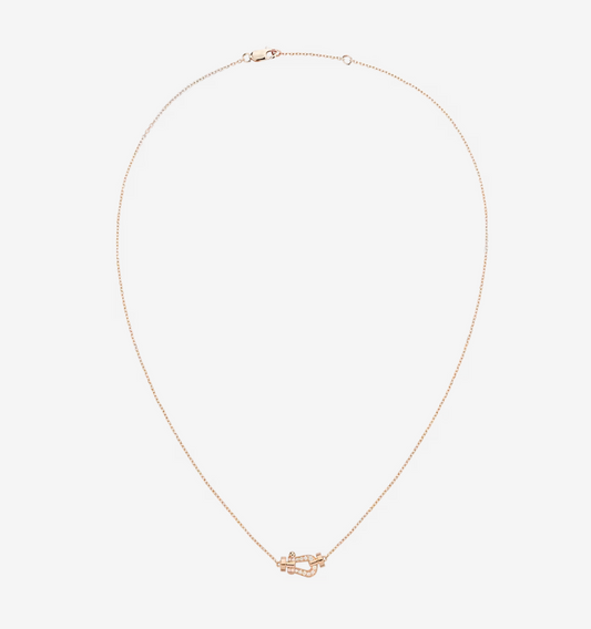 [OAKJURI Jewelry]FORCE 10 DIAMOND PINK GOLD NECKLACE MINI MODEL