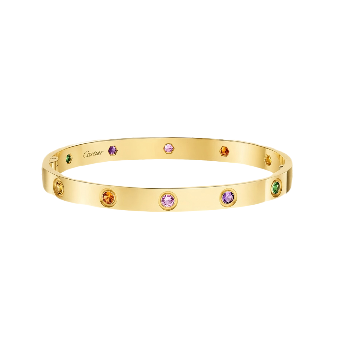 [OAKJURI Jewelry]2026 RAINBOW LOVE BRACELET 6.1MM  10 DIAMONDS