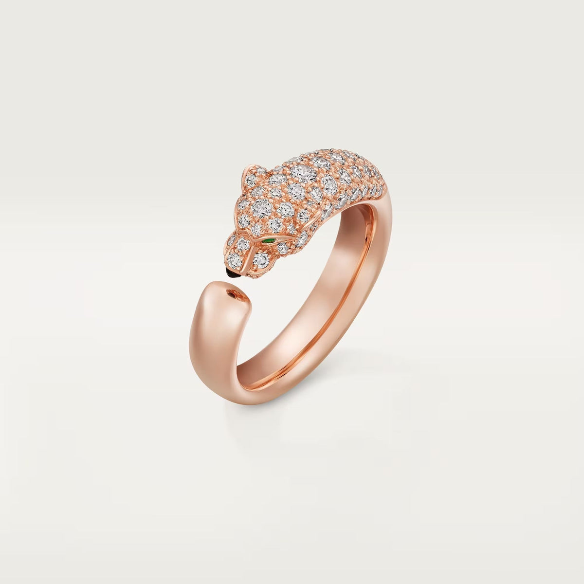 [OAKJURI Jewelry] PANTHERE HALF DIAMOND SMALL RING